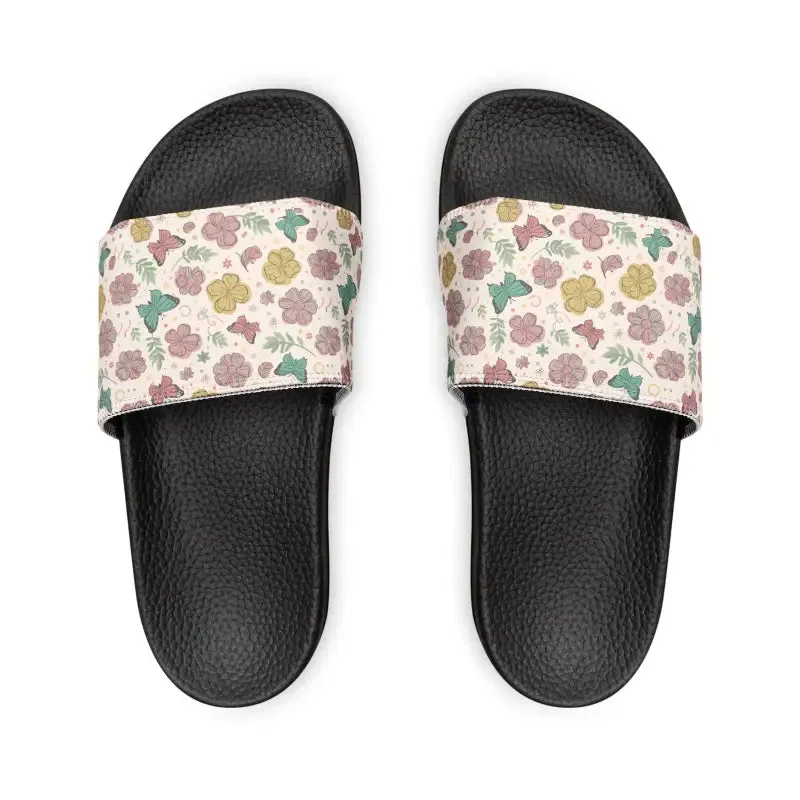 Sizzling Slide Sandals with Edge to Edge Strap