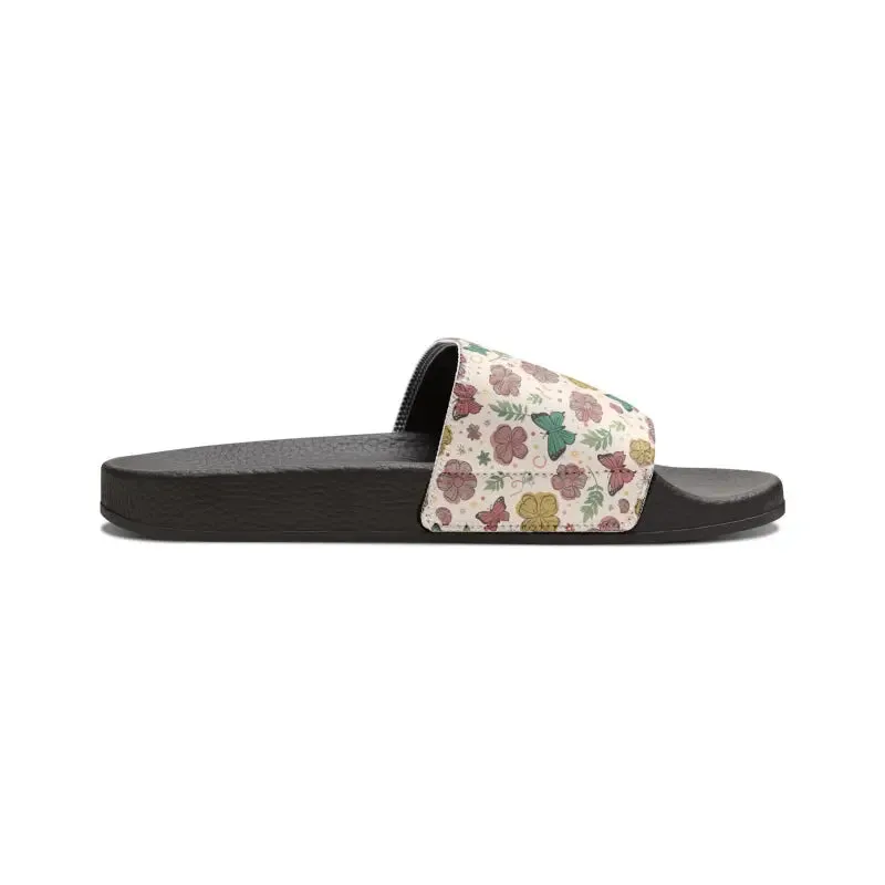 Sizzling Slide Sandals with Edge to Edge Strap