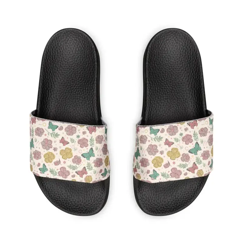 Sizzling Slide Sandals with Edge to Edge Strap