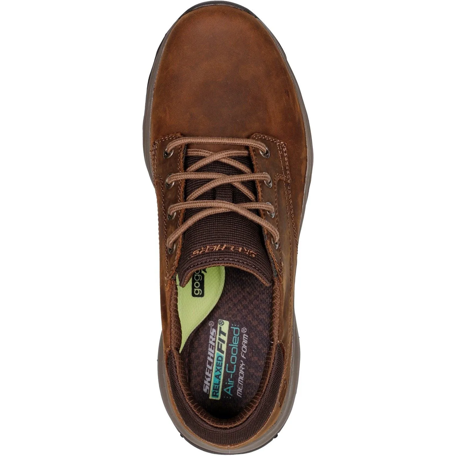 Skechers Men Shoes - Relaxed Fit: Craster - Fenzo in Dark Brown, 6-12 - GAR204716