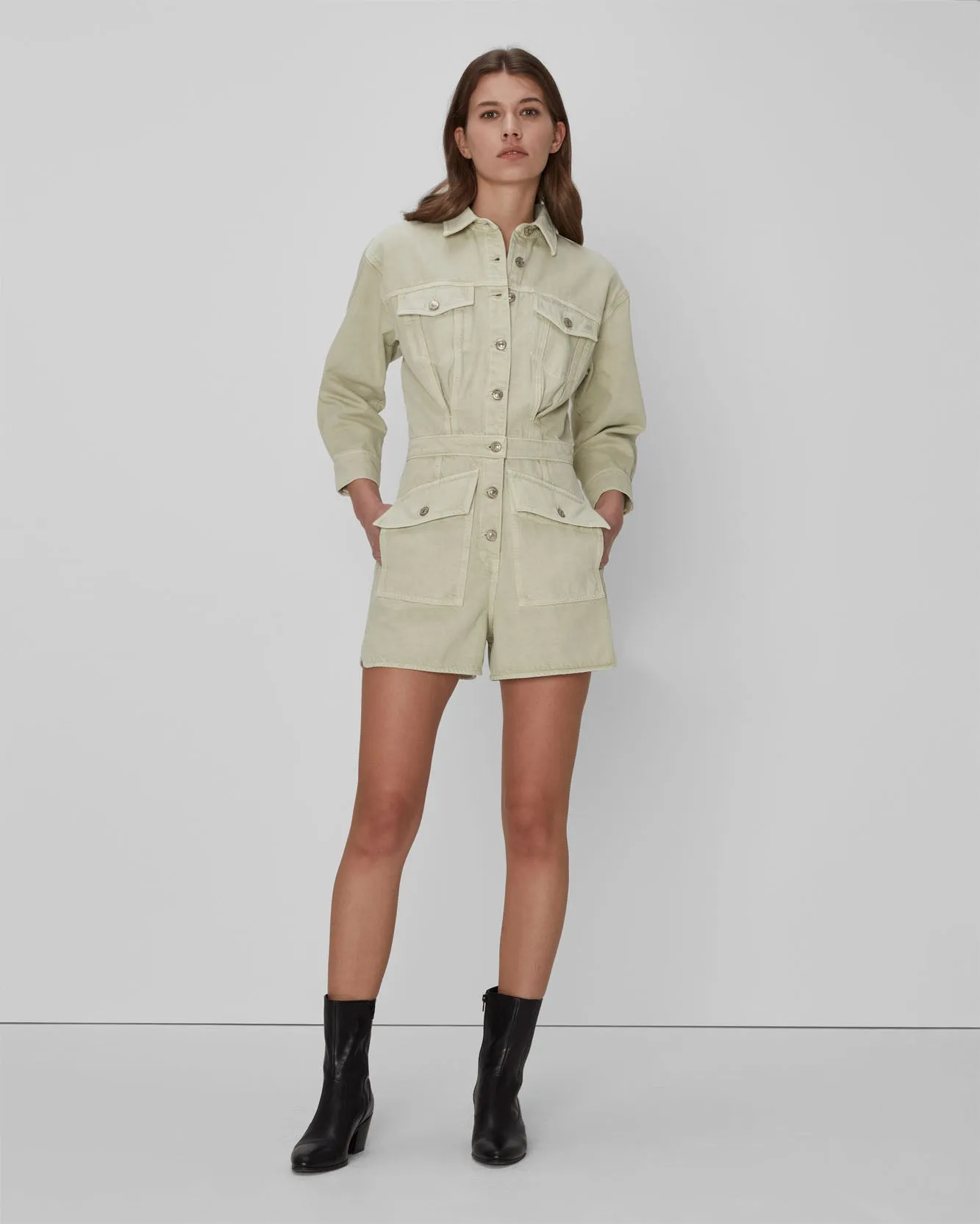 Surplus Romper In Olive