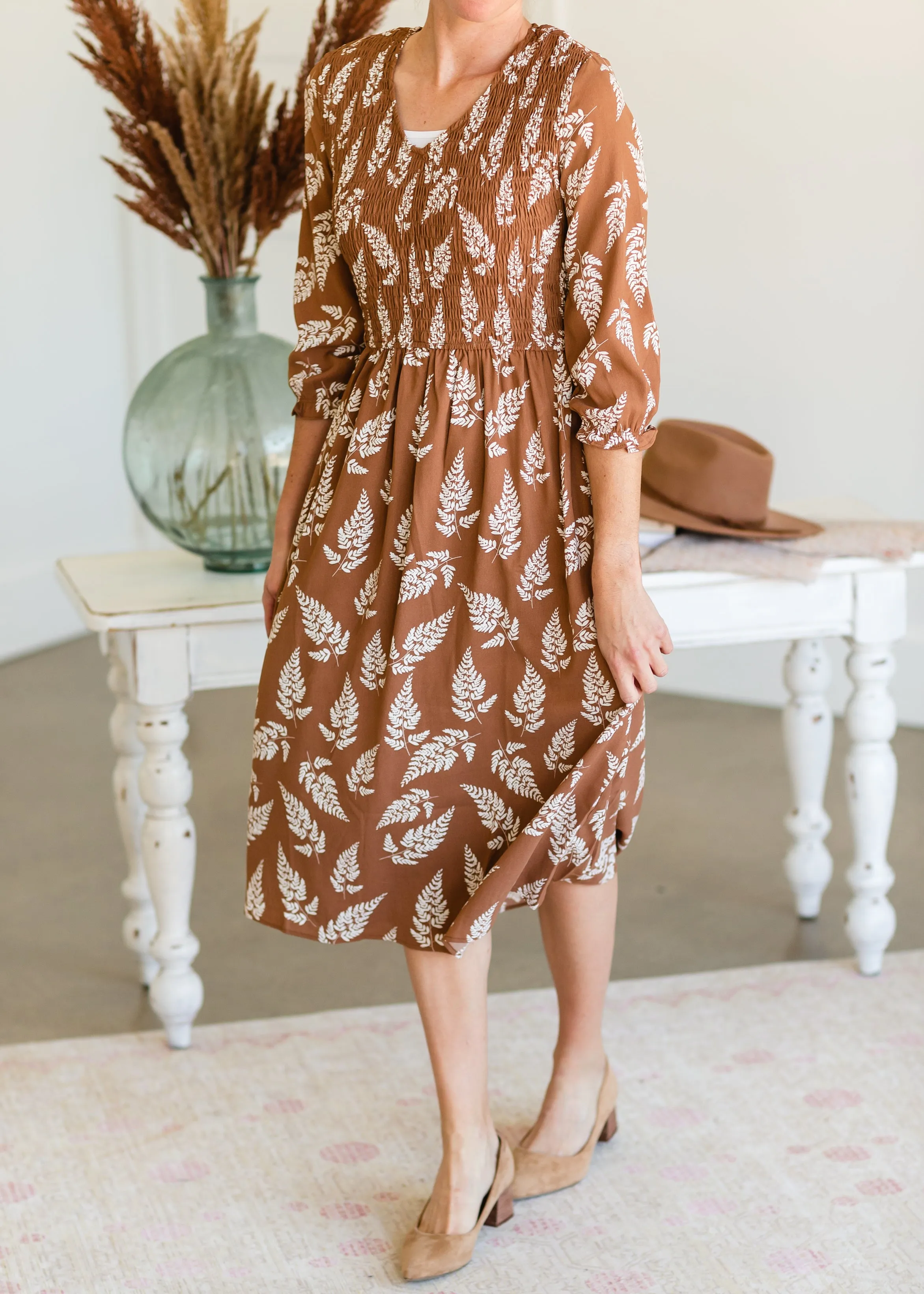 Taupe Pointy Toe Wooden Heels - FINAL SALE
