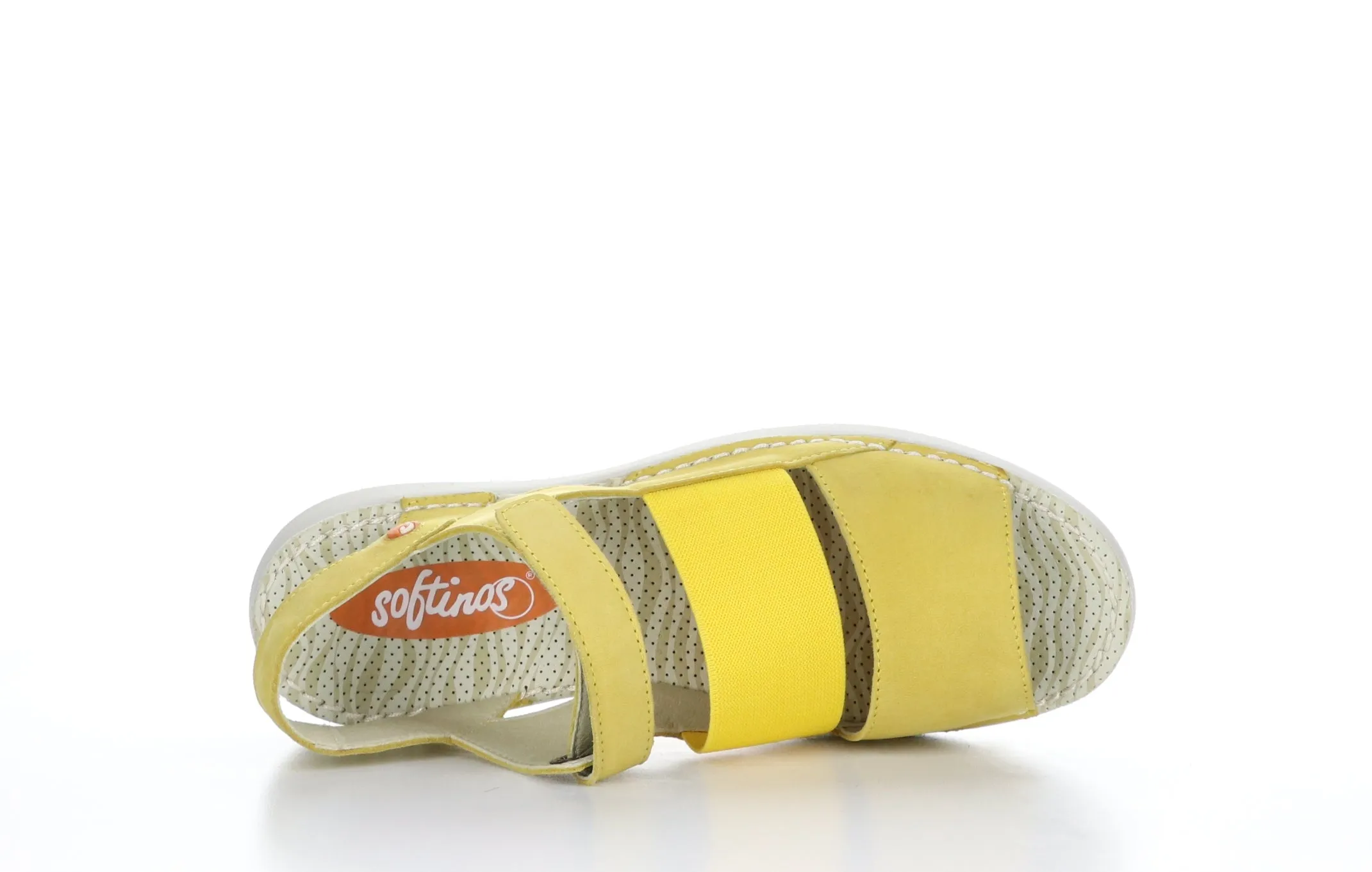TIAN636SOF Bright Yellow Velcro Sandals