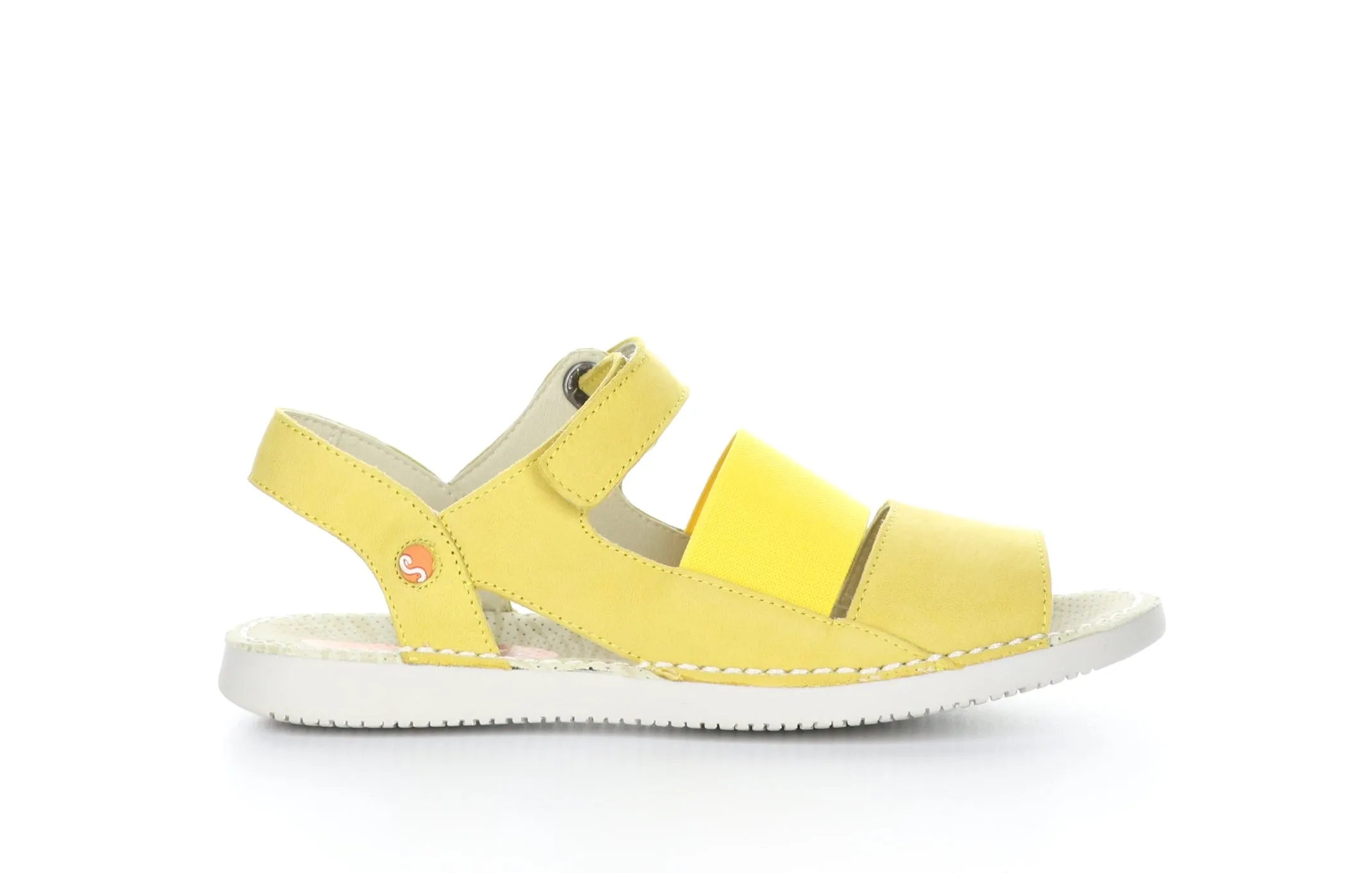 TIAN636SOF Bright Yellow Velcro Sandals