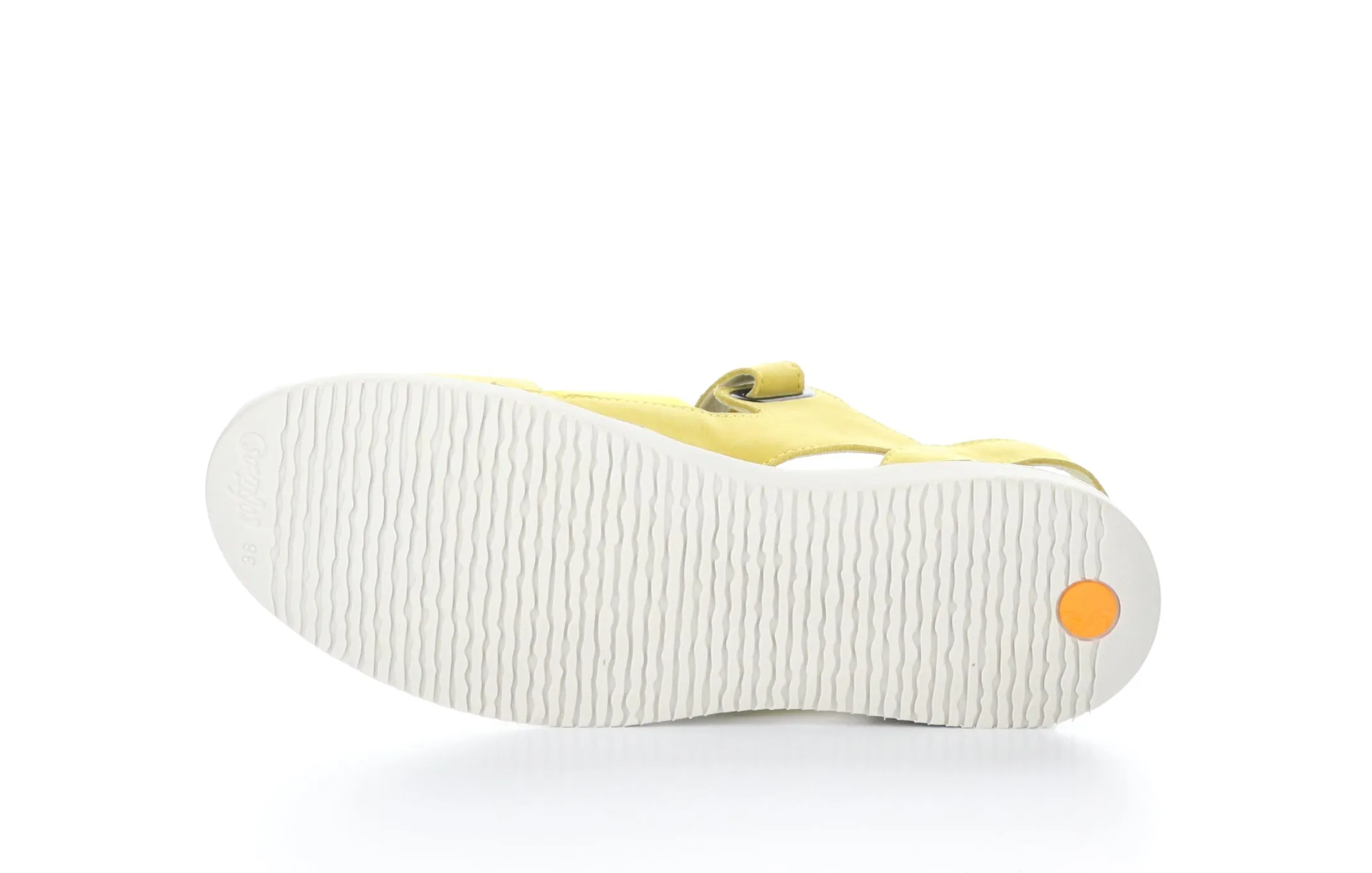TIAN636SOF Bright Yellow Velcro Sandals