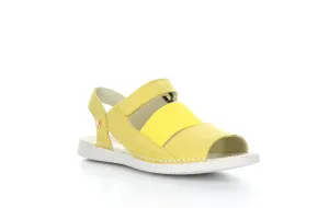 TIAN636SOF Bright Yellow Velcro Sandals