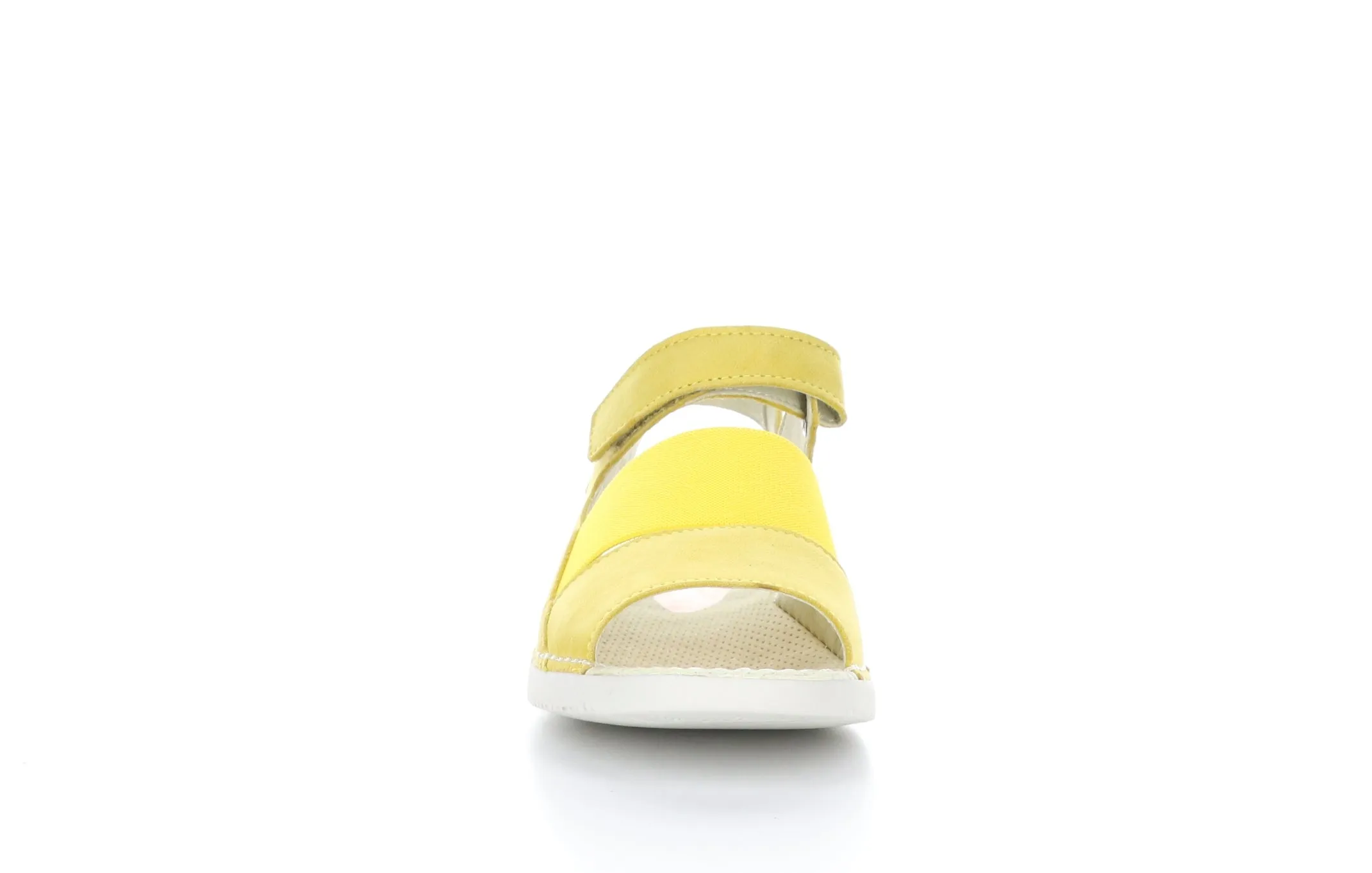 TIAN636SOF Bright Yellow Velcro Sandals