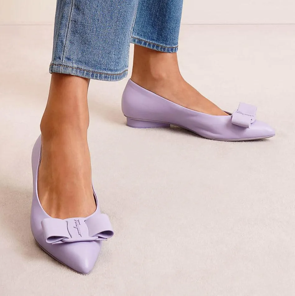 Viva spring lilac ballet flats