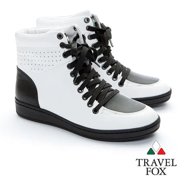 WOMEN'S 900 SERIES - TWO-TONE WHITE & BLACK NAPPA LEATHER